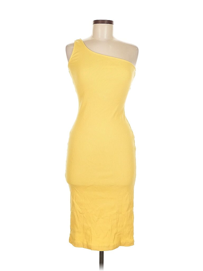 NINE WEST Pre-owned Cocktail Dress In Yellow