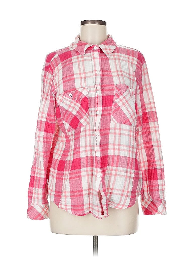 Click to view more detailed imagery on our partner's website Pre-owned Sanctuary Long Sleeve Button Down Shirt In Pink