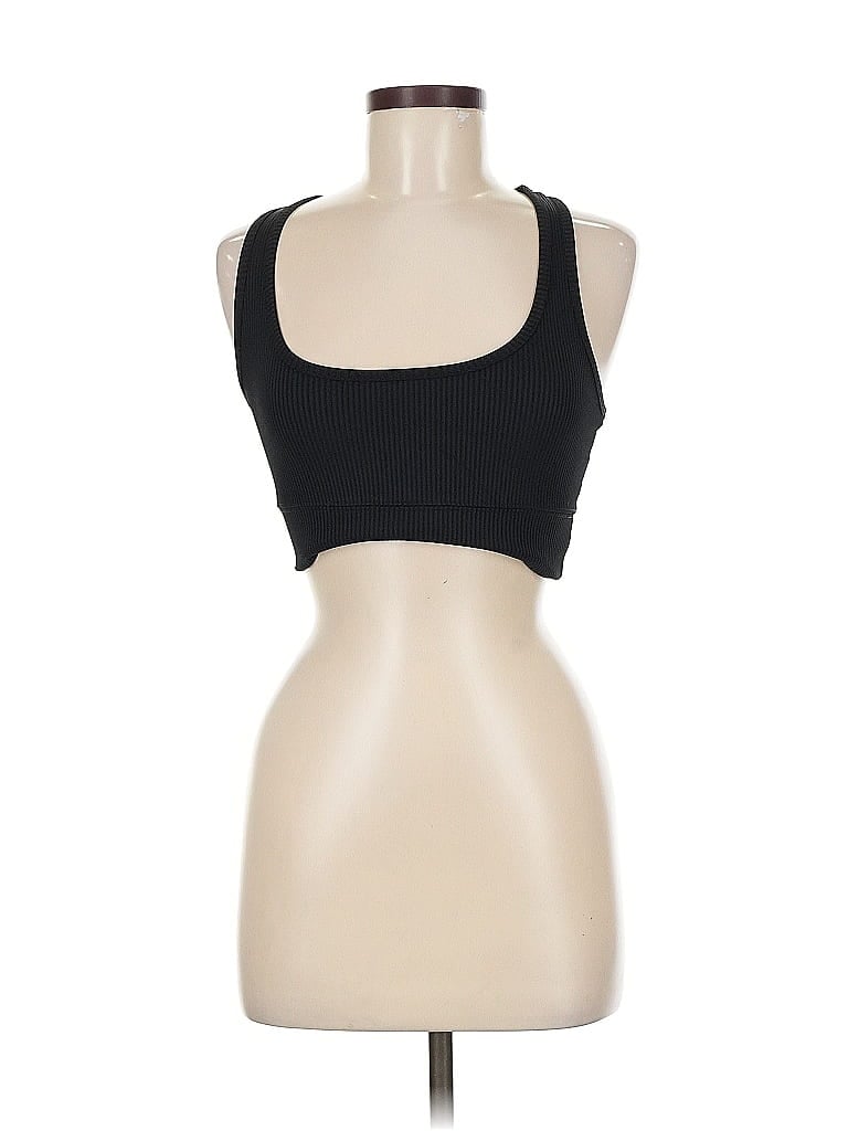 Pre-owned Year Of Ours Tank Top Black Strapless Neckline Tops