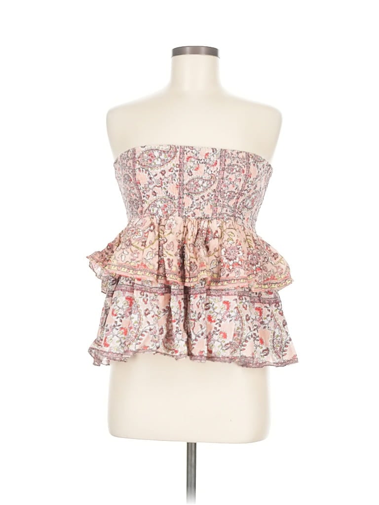 Click to view more detailed imagery on our partner's website Pre-owned French Connection Tube Top Pink Strapless Neckline Tops