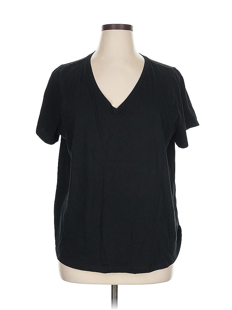 Pre-owned Ava & Viv Short Sleeve T-shirt In Black