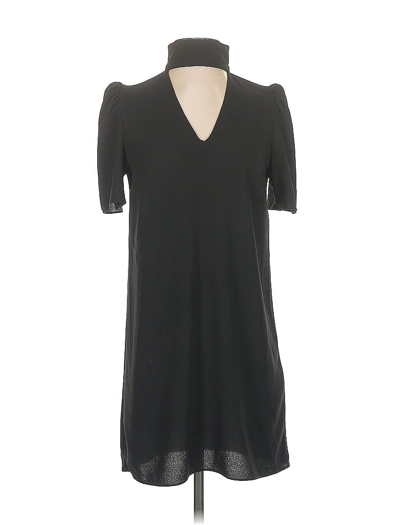 Pre-owned Zara Casual Dress In Black