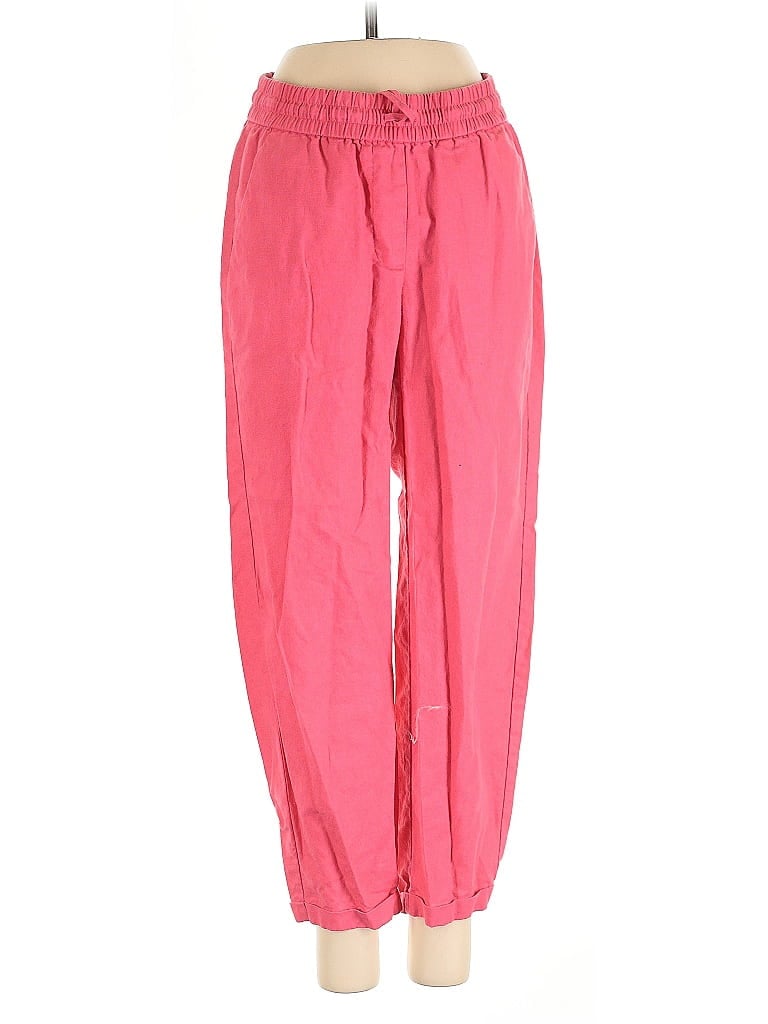 Pre-owned J.crew Factory Store Linen Pants In Pink