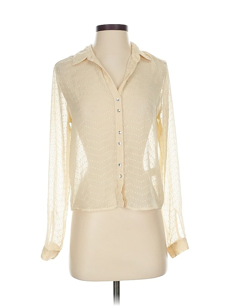 Pre-owned Keds Long Sleeve Blouse In White