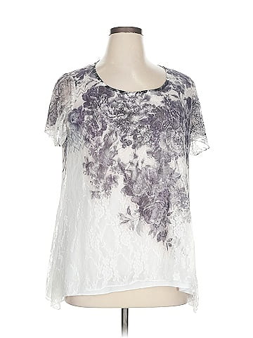 Roz & Ali Short Sleeve Blouse (view 1)