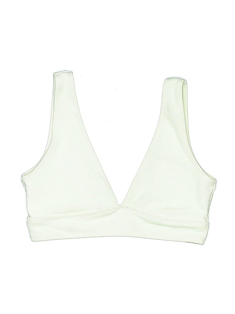 Pre-owned Unbranded Swimsuit Top White Swimwear