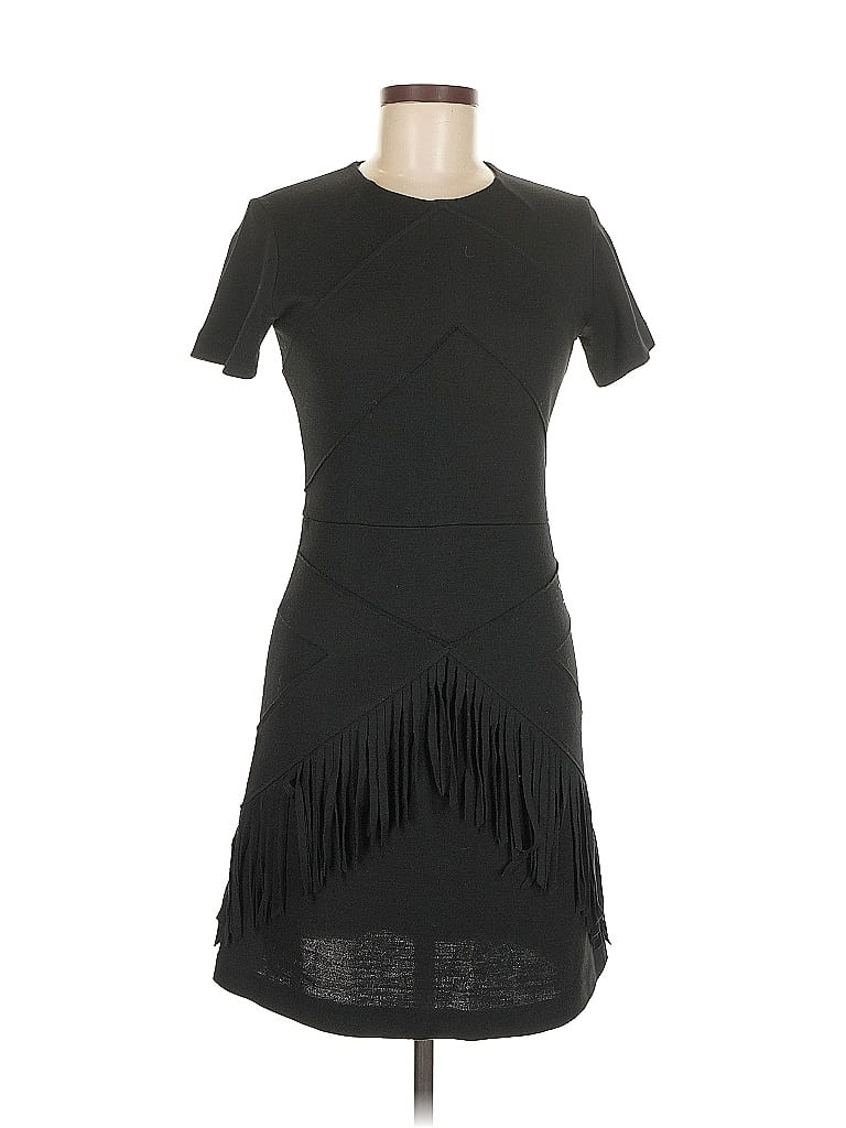 Pre-owned Sandro Casual Dress In Black