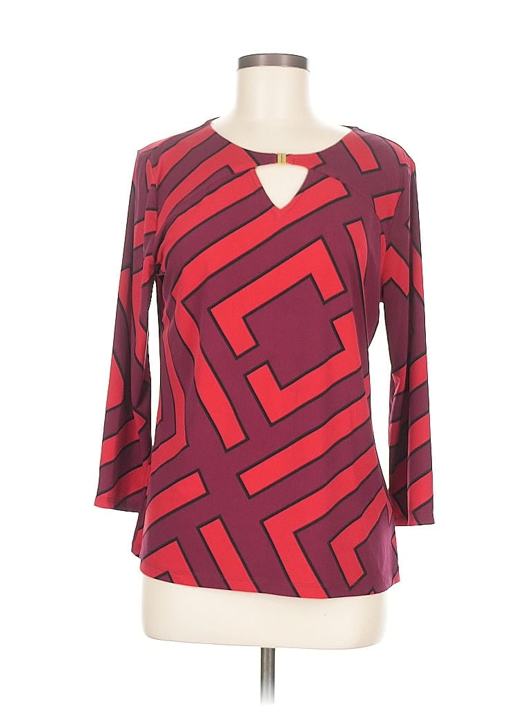 LIZ CLAIBORNE Pre-owned 3/4 Sleeve Blouse In Red
