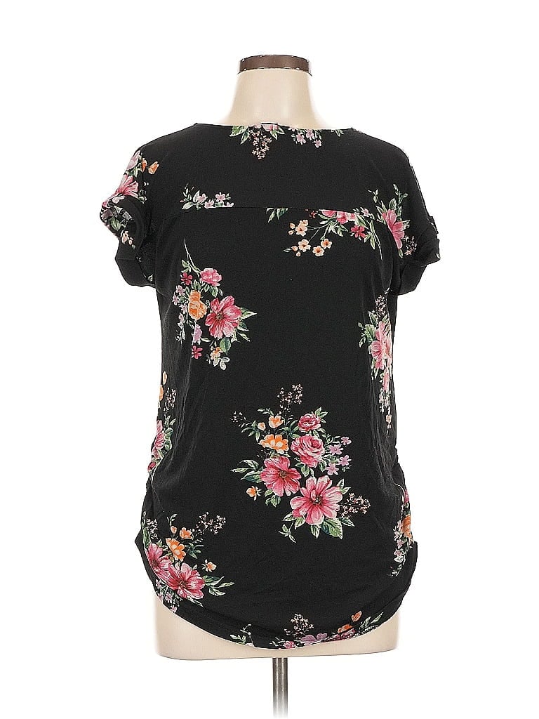 Pre-owned Sweet Wanderer Short Sleeve Blouse In Black