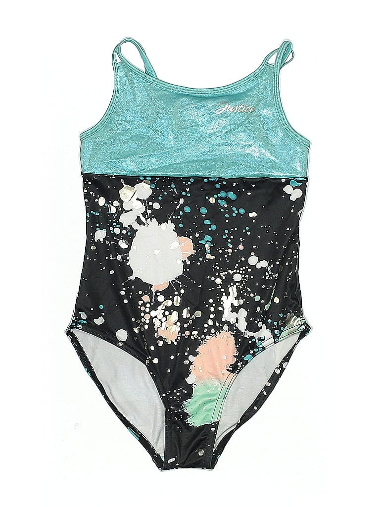 Click to view more detailed imagery on our partner's website Pre-owned Justice Kids' One Piece Swimsuit In Blue