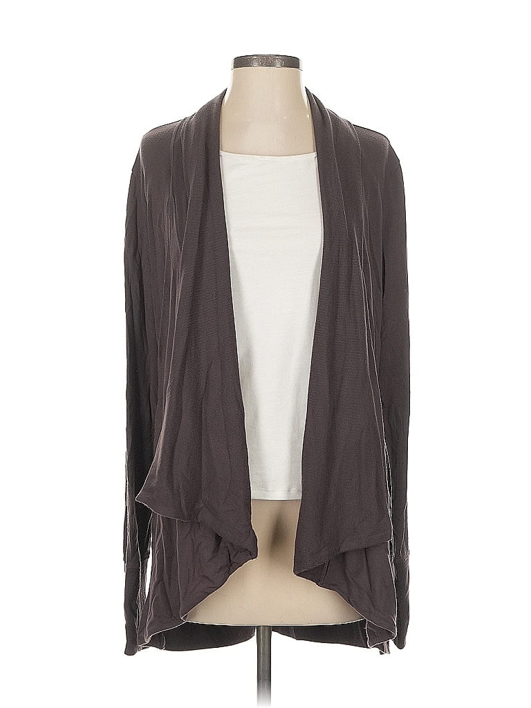 Pre-owned Athleta Cardigan Sweater In Gray