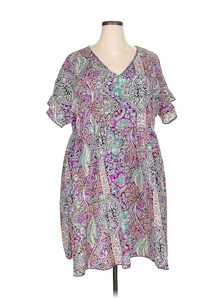Pre-owned Shein Curve Casual Dress In Purple