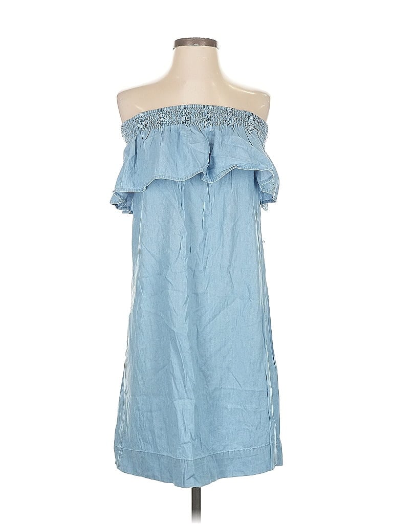 Pre-owned Ann Taylor Loft Outlet Casual Dress In Blue