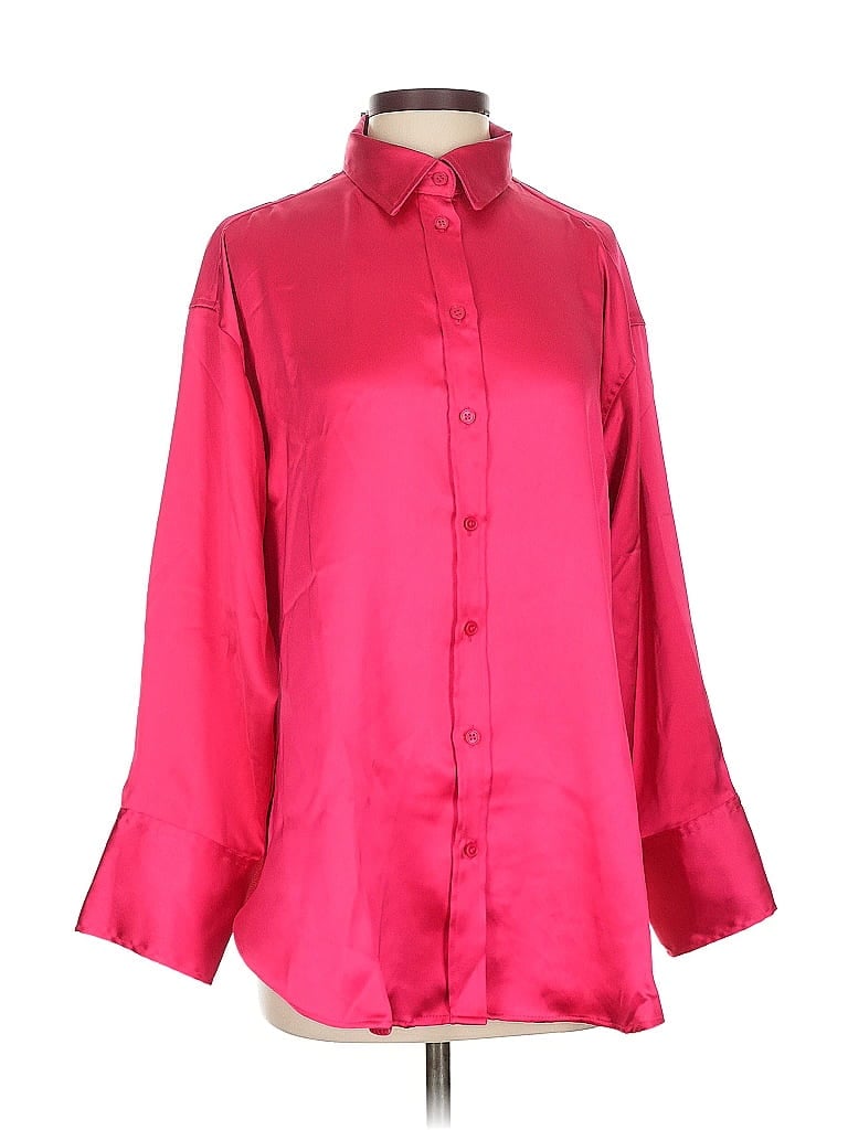 H&m 3/4 Sleeve Blouse In Pink