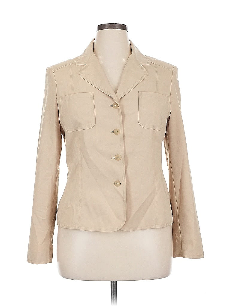 Pre-owned Rafaella Blazer Jacket In Brown