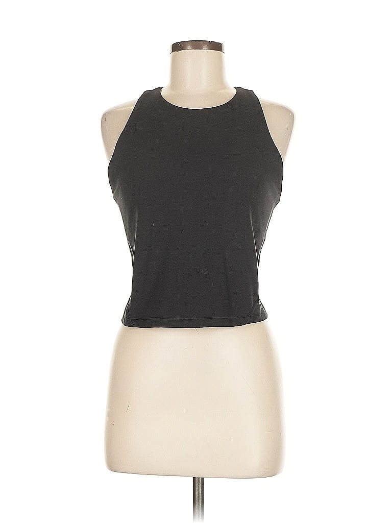 Pre-owned All In Motion Tank Top Black Halter Neckline Tops