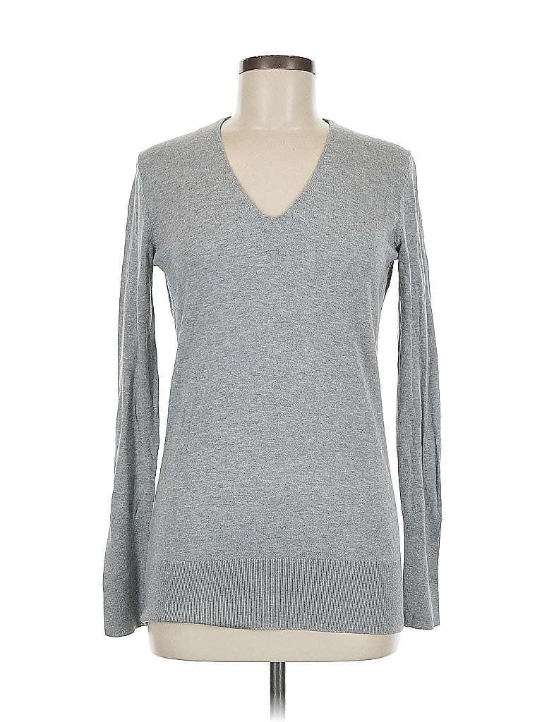 Pre-owned Ann Taylor Loft Pullover Sweater In Gray