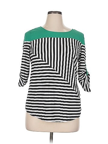 NY Collection 3/4 Sleeve Top (view 1)