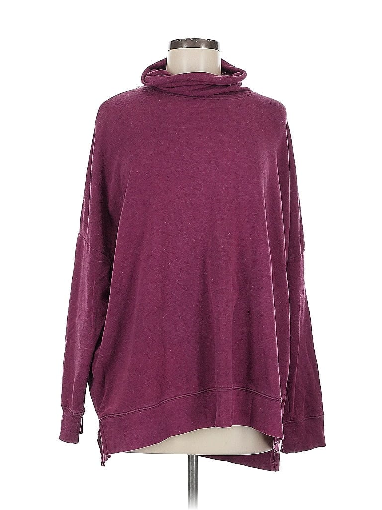 Pre-owned Victoria's Secret Pink Turtleneck Sweater In Burgundy