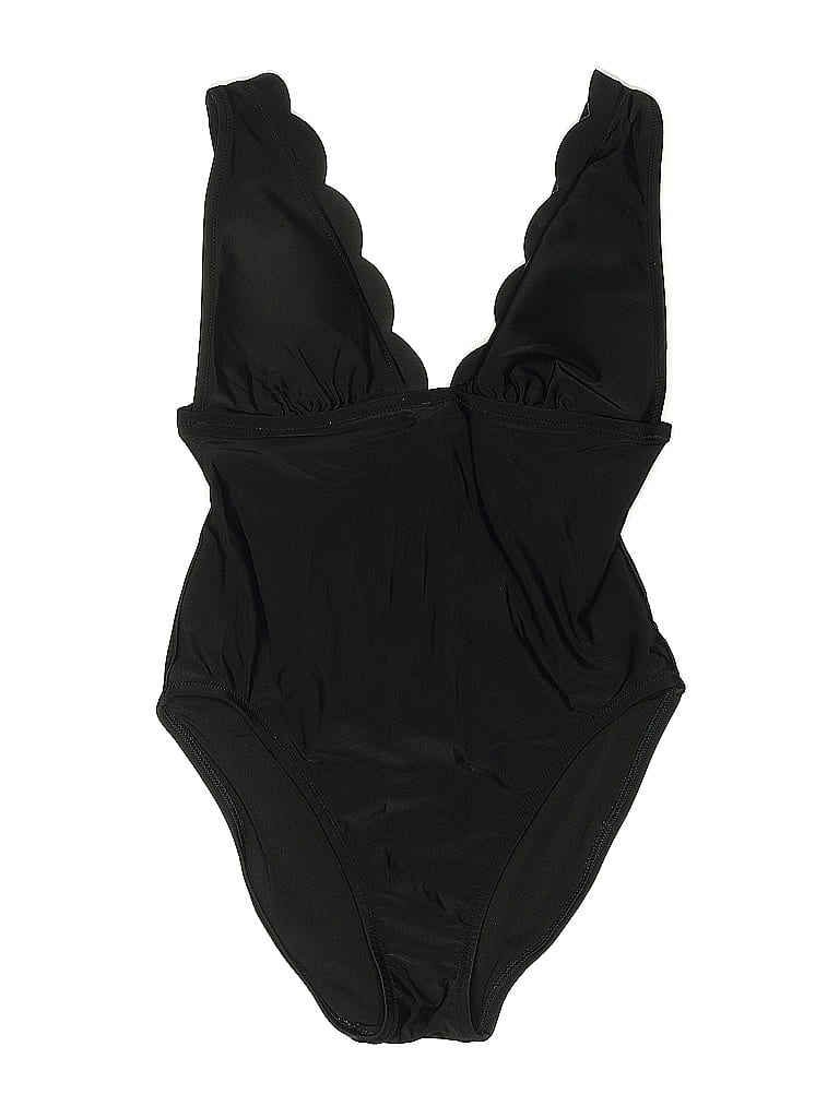 Pre-owned J.crew Factory Store One Piece Swimsuit In Black