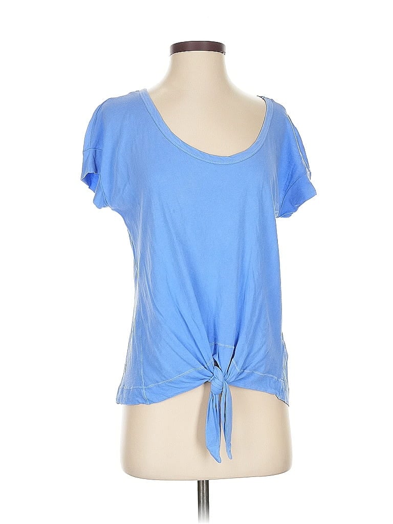 Pre-owned Splendid Short Sleeve T-shirt In Blue