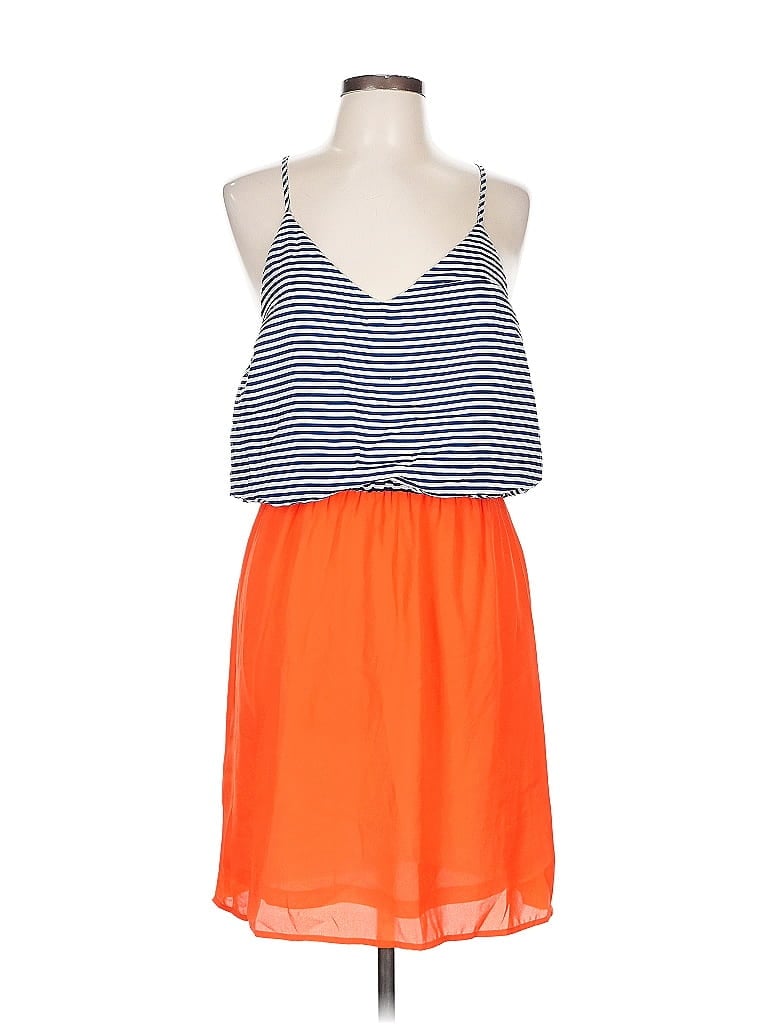 Pre-owned Unbranded Casual Dress In Orange