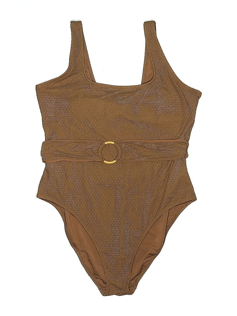 Pre-owned Old Navy One Piece Swimsuit In Brown