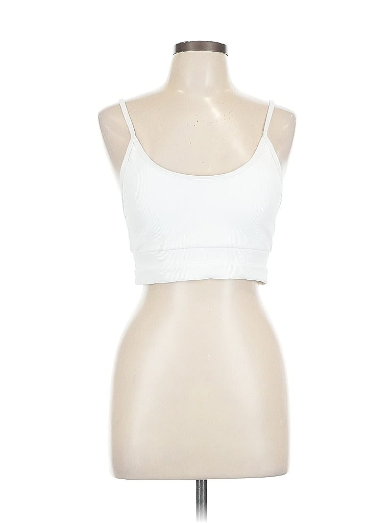 Pre-owned Unbranded Tank Top White Strapless Neckline Tops
