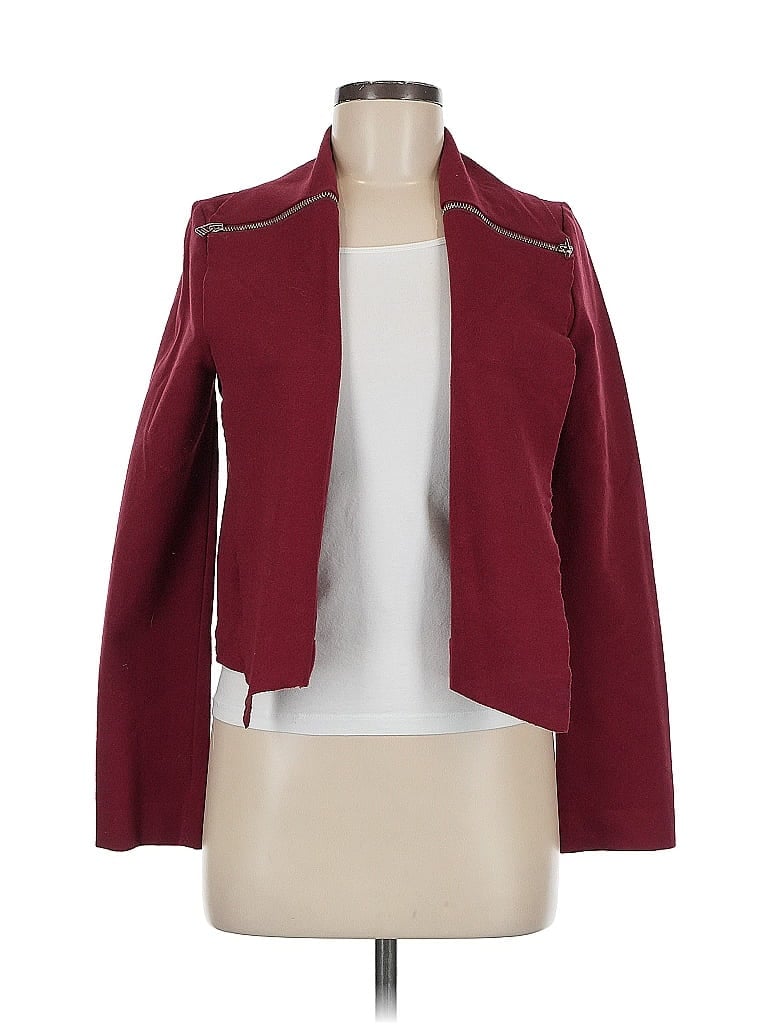 Pre-owned Assorted Brands Jacket In Burgundy