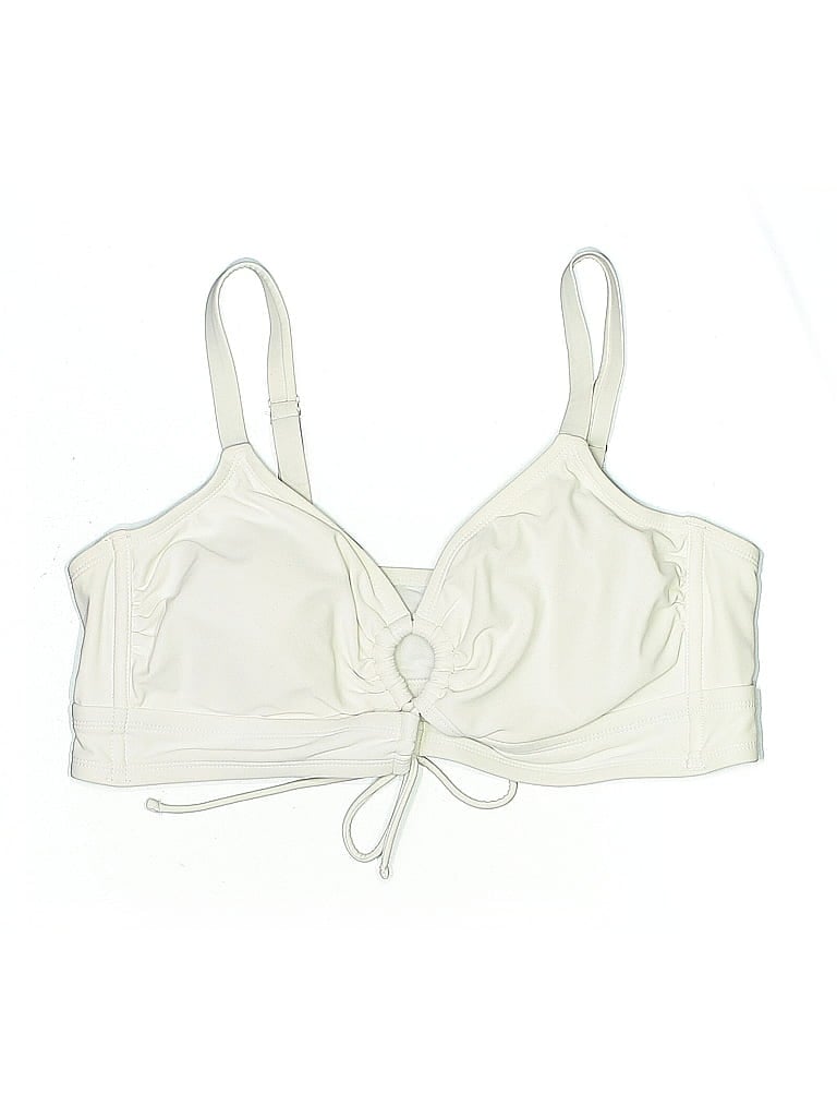 WILD FABLE Pre-owned Swimsuit Top Ivory Swimwear In White