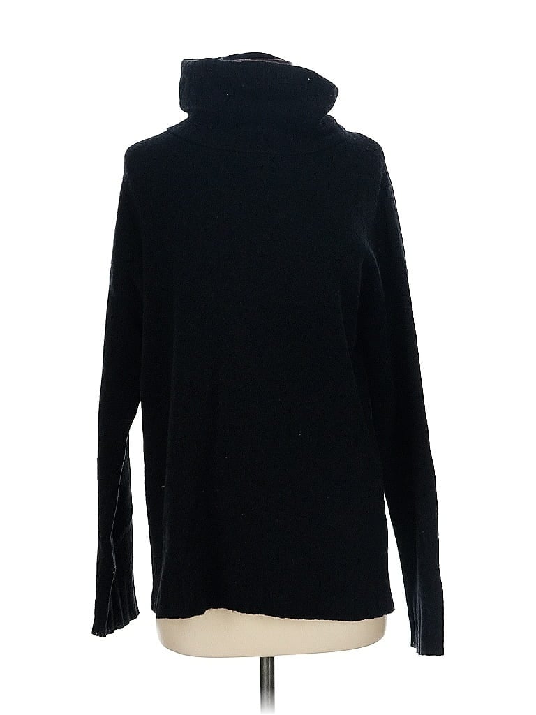 Pre-owned Theory Wool Pullover Sweater In Black