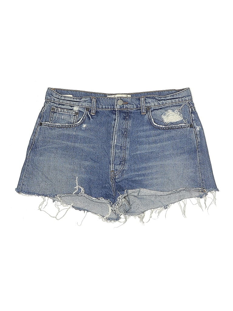 Pre-owned Reformation Denim Shorts In Blue