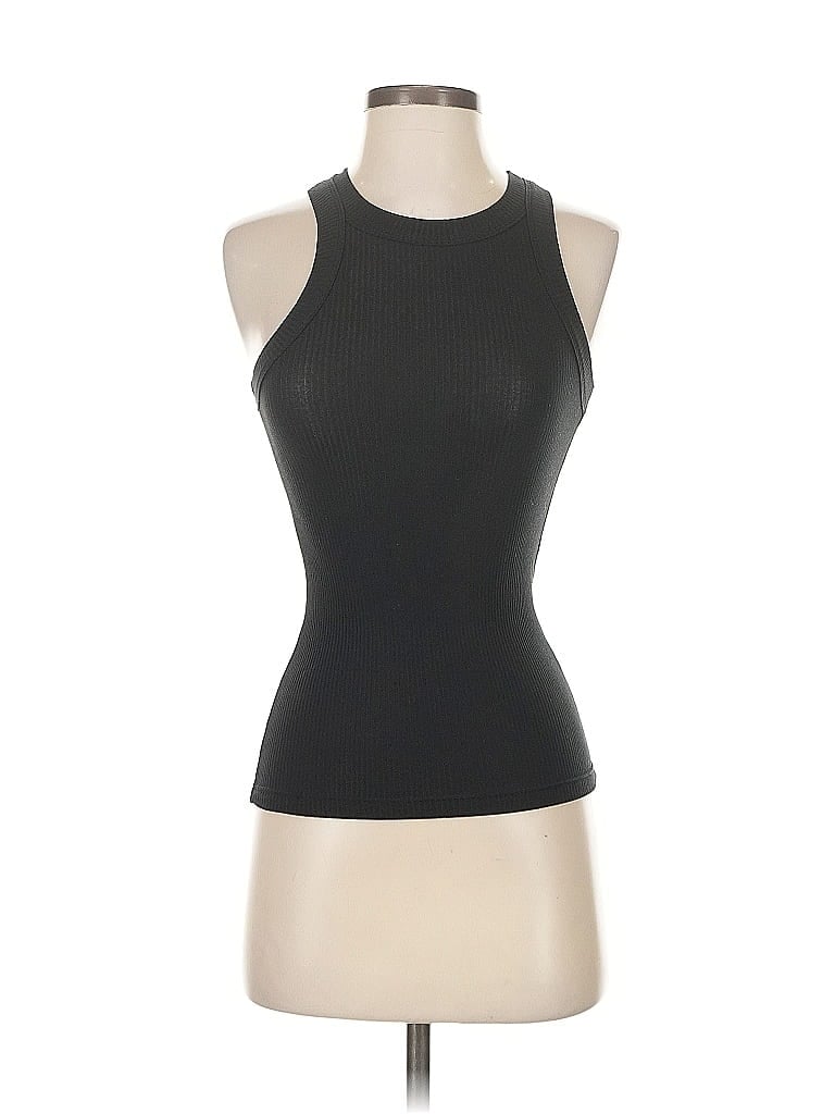 Pre-owned Wesley Tank Top Black Halter Neckline Tops