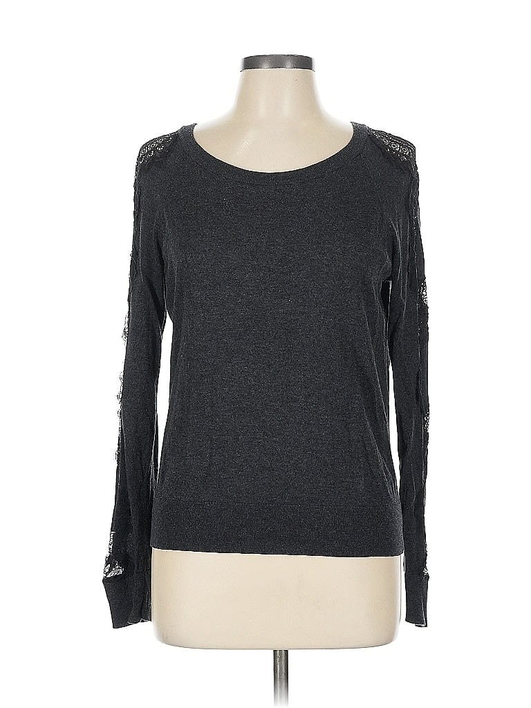 Pre-owned Ann Taylor Loft Pullover Sweater In Gray