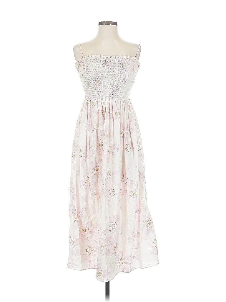 Pre-owned H&m Cocktail Dress In White