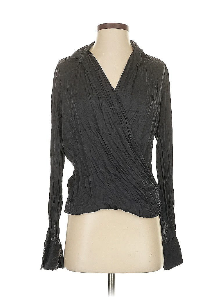 Click to view more detailed imagery on our partner's website Pre-owned Her Shirt Her Dress Long Sleeve Blouse In Gray