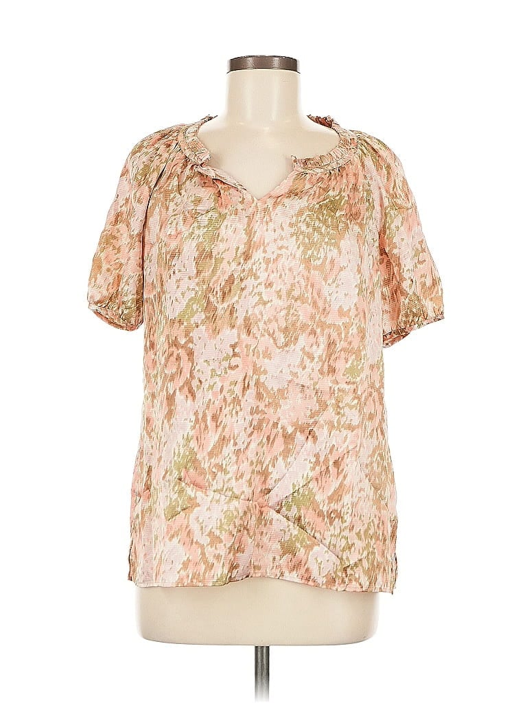 Click to view more detailed imagery on our partner's website Pre-owned Talbots Short Sleeve Blouse In White