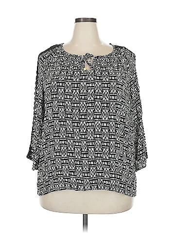 NY Collection 3/4 Sleeve Blouse (view 1)