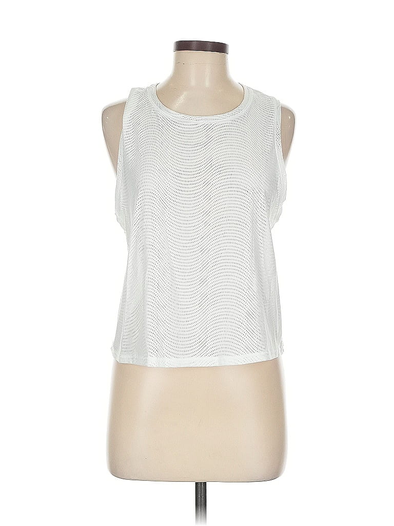 Pre-owned Zella Sleeveless T-shirt In White