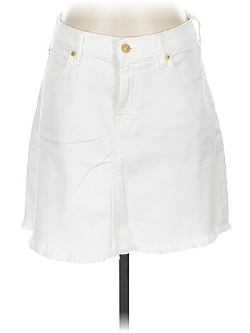 7 For All Mankind Denim Skirt (view 1)