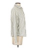 Talbots Checkered-gingham Ivory Long Sleeve Button-Down Shirt Size S - photo 4