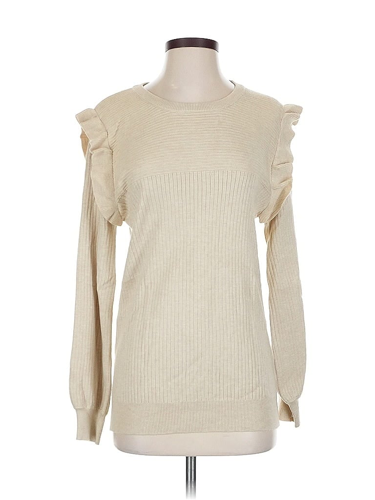 Pre-owned Assorted Brands Pullover Sweater In White