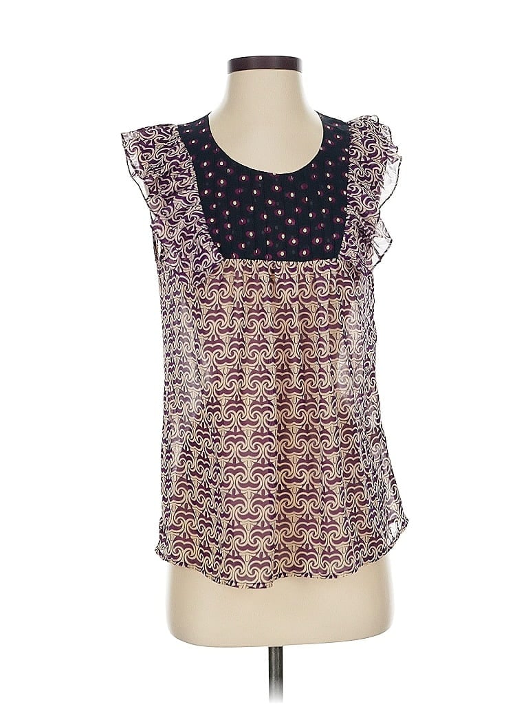 Pre-owned Banana Republic Factory Store Sleeveless Blouse In Purple