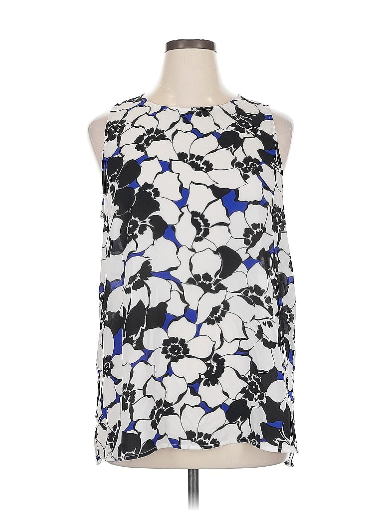 Pre-owned Who What Wear Sleeveless Blouse In White