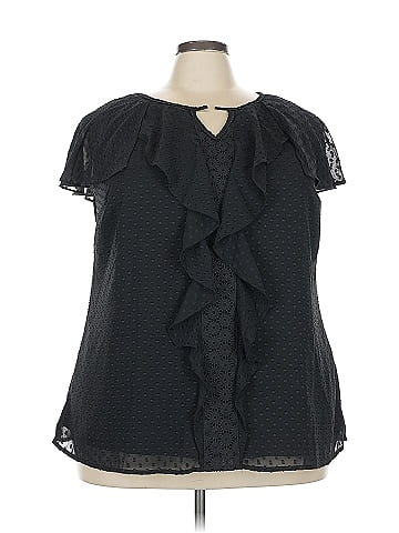 Isaac Mizrahi LIVE! Short Sleeve Blouse (view 1)