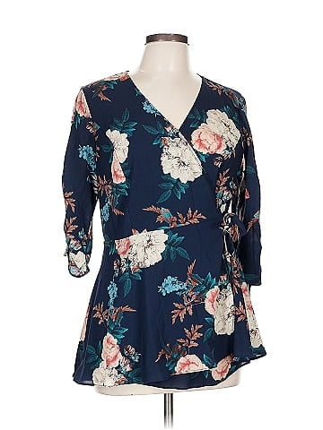City Chic 3/4 Sleeve Blouse (view 1)