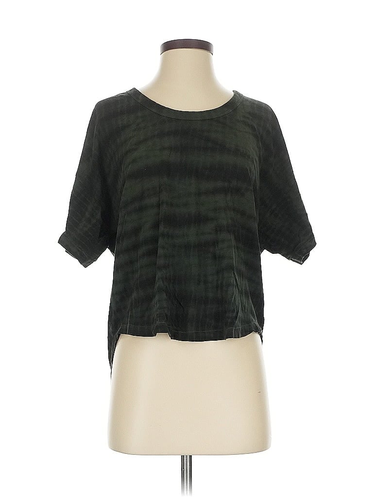 Pre-owned Athleta Short Sleeve T-shirt In Green