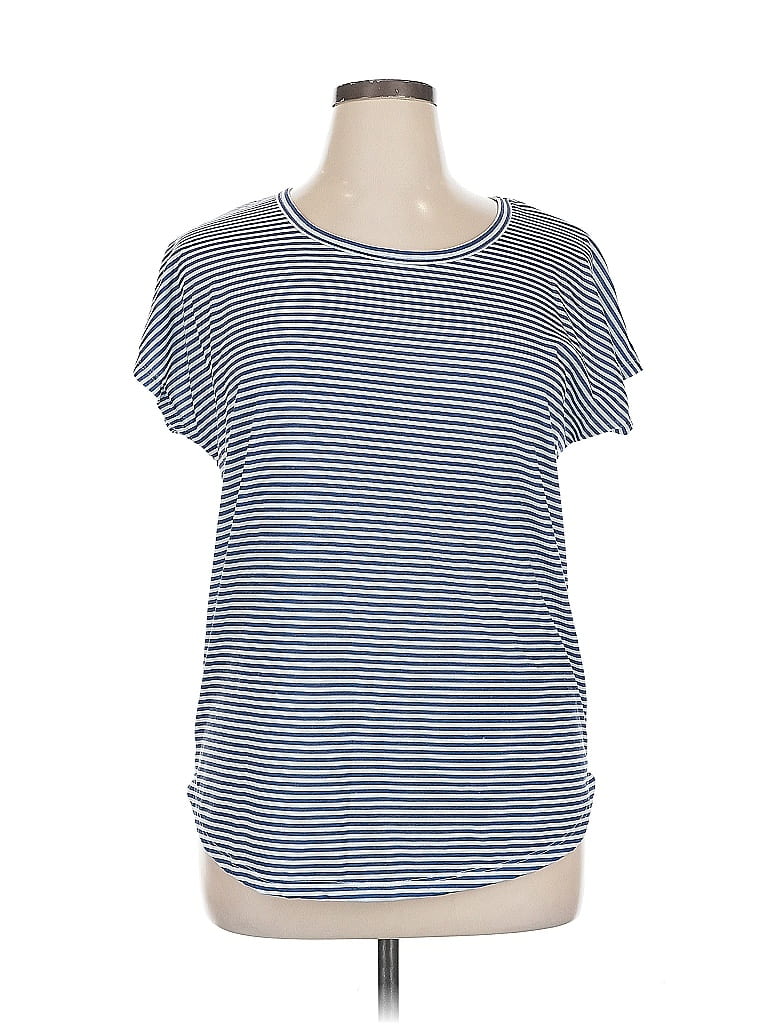 Pre-owned Assorted Brands Short Sleeve T-shirt In Blue