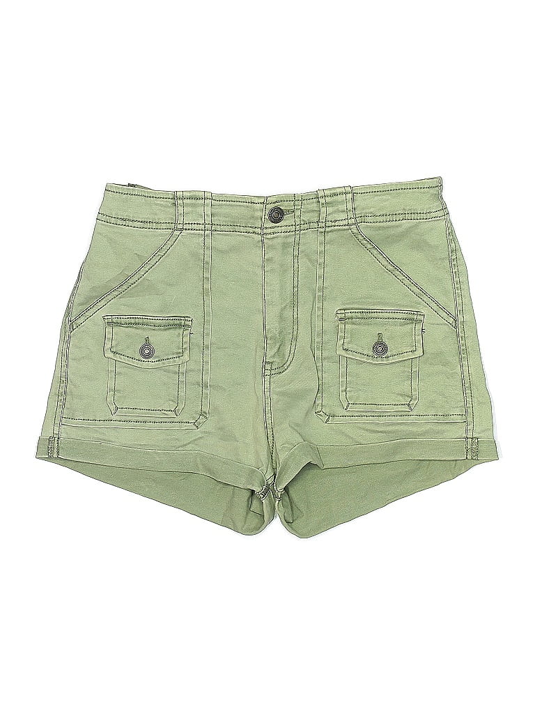 Pre-owned Abercrombie & Fitch Khaki Shorts In Green