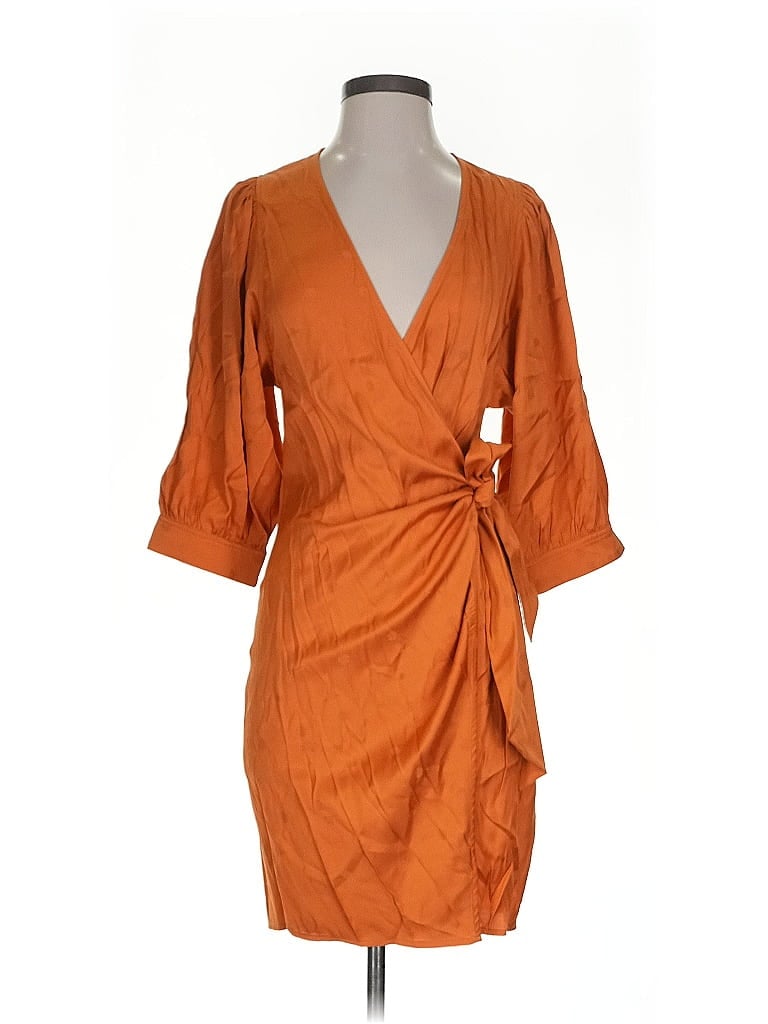 Pre-owned Samsoe & Samsoe Cocktail Dress In Gold